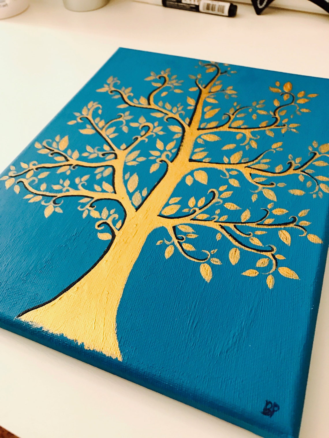 Tree of Life Canvas Etsy