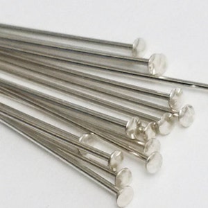 NIEUW 29 mm 30 mm 35 mm 18 kt roségoud massief 925 sterlingzilver 21ga 22ga 0,6 mm 3 cm 3,5 mm T-stift met platte bovenkant nietstiften Spelden voor het maken van sieraden