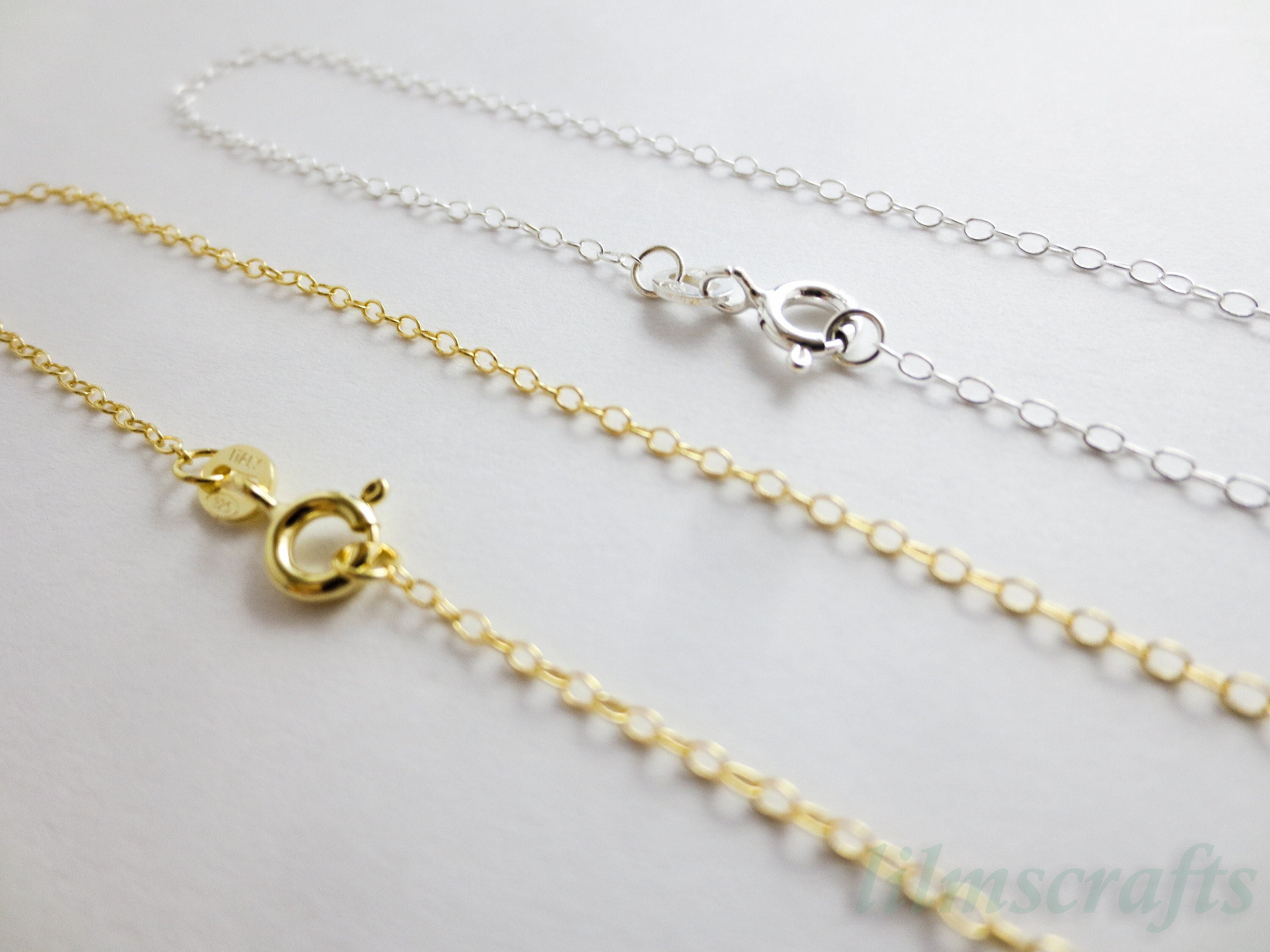 ELSIEUNEE Cadena De Plata De Primera Ley Con Moissanita Para Mujer, Collar, Plata Terlina 925