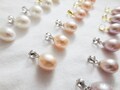925 Solid Sterling Silver 10mm AAA AA Genuine Freshwater Pearl Pendant White Peach Pink Purple Oval Teardrop Charm 18k Gold Rose Vermeil diy