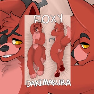 Dakimakura Anime mangle (fnaf) Furry Double Sided Print Life-size