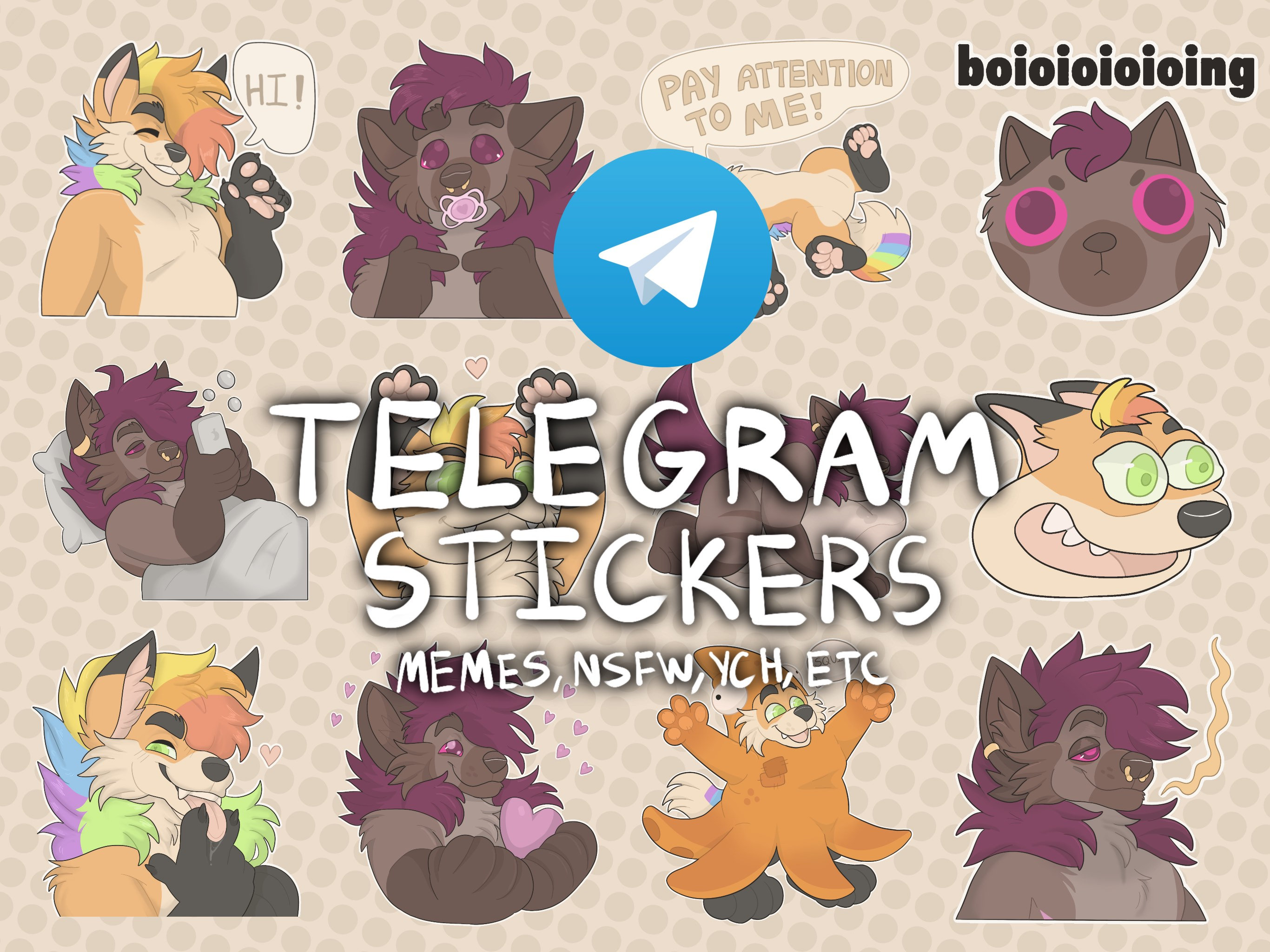 Cursed Emojis” animated sticker set for Telegram