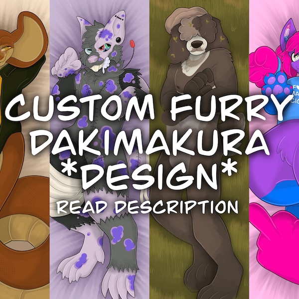 Custom Body Pillow Furry Etsy