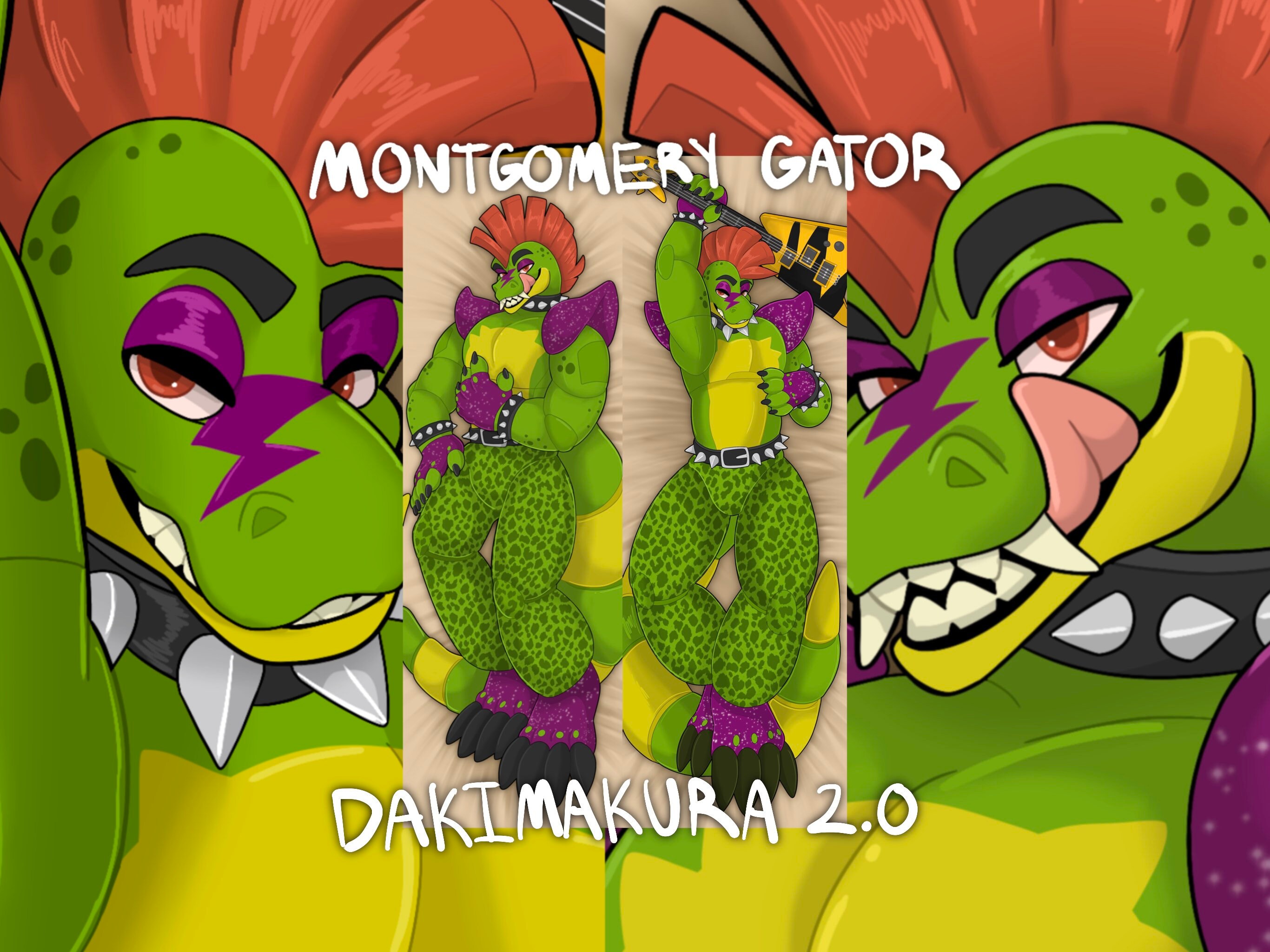 Alligator top body pillow