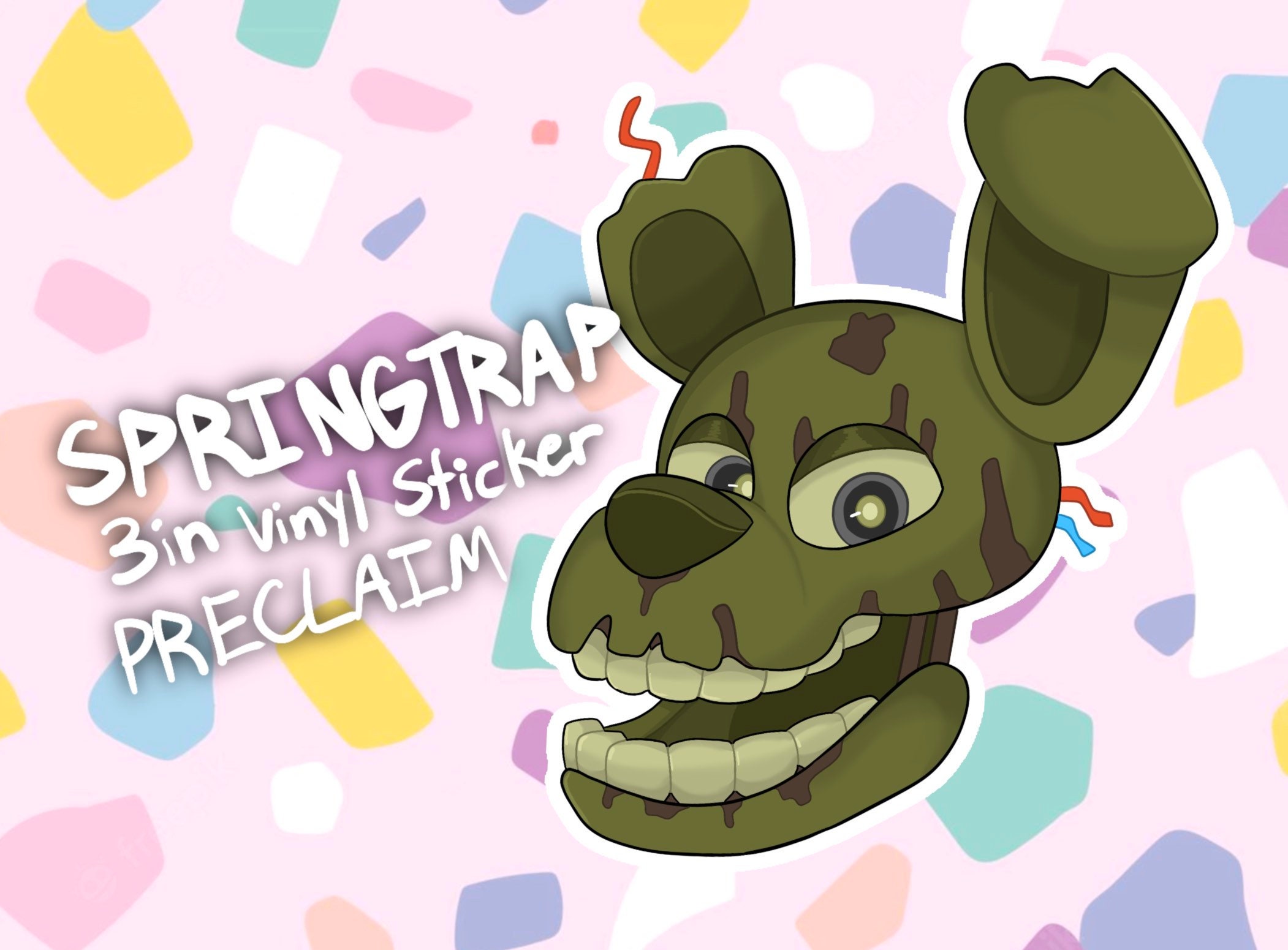 Into the Pit but it's Springtrap REMASTERED Sticker for Sale by