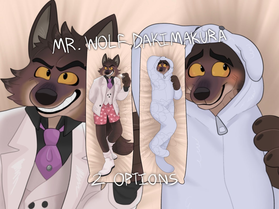 Mr Wolf Double Sided Dakimakura MADE TO ORDER 2 Options Etsy