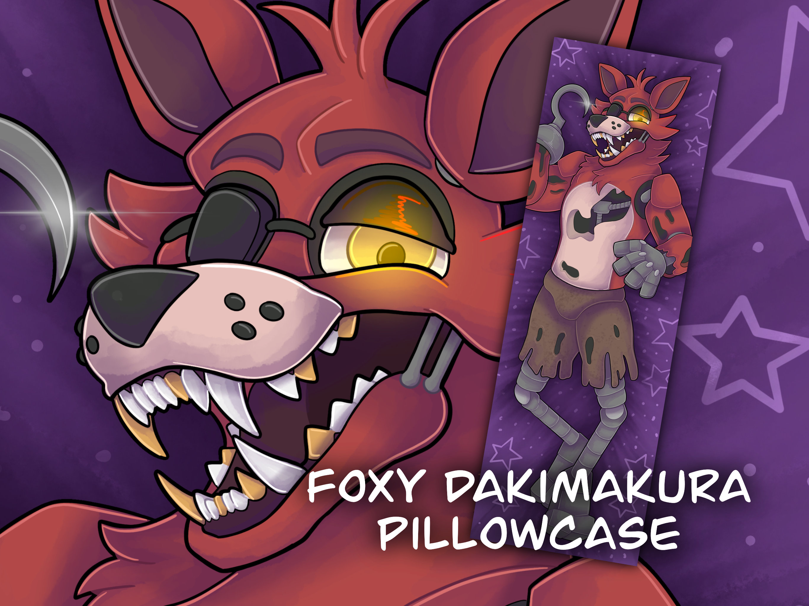 Dakimakura Foxy FNAF Anime Double-Sided Print Life-size Body Pillow Cover  PillowCase - AliExpress