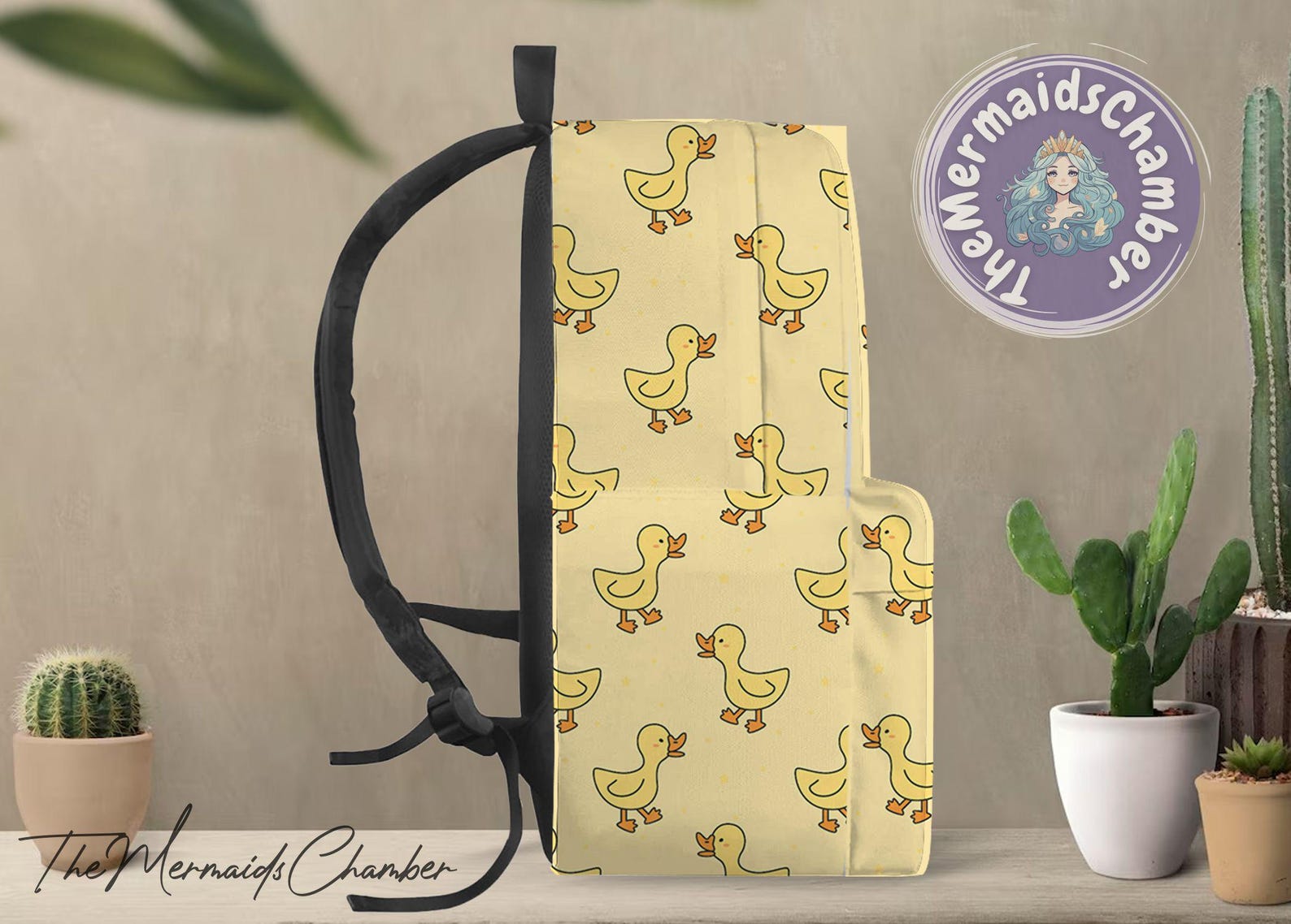 Puffin Print Pattern Backpack