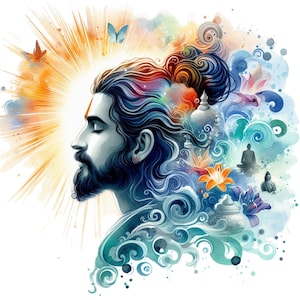 Spirituele clipart 5 spraakmakende afbeeldingen| Mystieke png-afbeeldingen | Heilige geometrie, chakrasymbolen en hemelse kunst png-bestanden 300 dpi