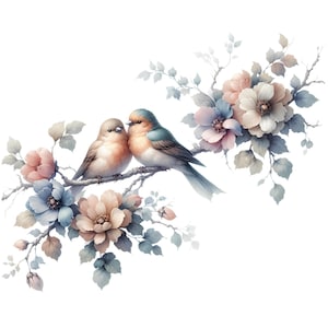 Imagen de pájaros del amor Agapornis románticos: pareja de loros coloridos en la naturaleza jpg y png uso comercial gratuito 300 dpi alta resolución 20 x 20 pulgadas