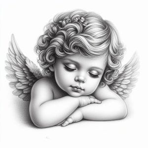 5 immagini di angeli cherubini stampabili, angioletti barocchi vintage / decorazioni da parete con angeli in bianco e nero / download digitale ad alta risoluzione a 300 dpi