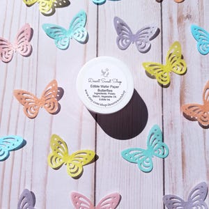 EDIBLE WAFER BUTTERFLIES, Edible Wafer Paper Butterfly Cake Decorations, Edible Wafer Butterfly Cupcake Toppers, Butterfly Cocktail Toppers