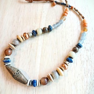 Spirit Trail & Sacred Smoke-ketting | Lapis, agaat, aventurijn, carneool, fotojaspis