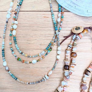 Beach Beauty Collection | Shell, Jasper, Coral, Opal, Amazonite