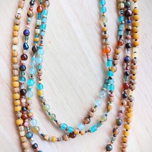 Burning Sage, Breaking Hearts Collection | Prehnite, Opal, Agate, Pearls, Java Glass, More