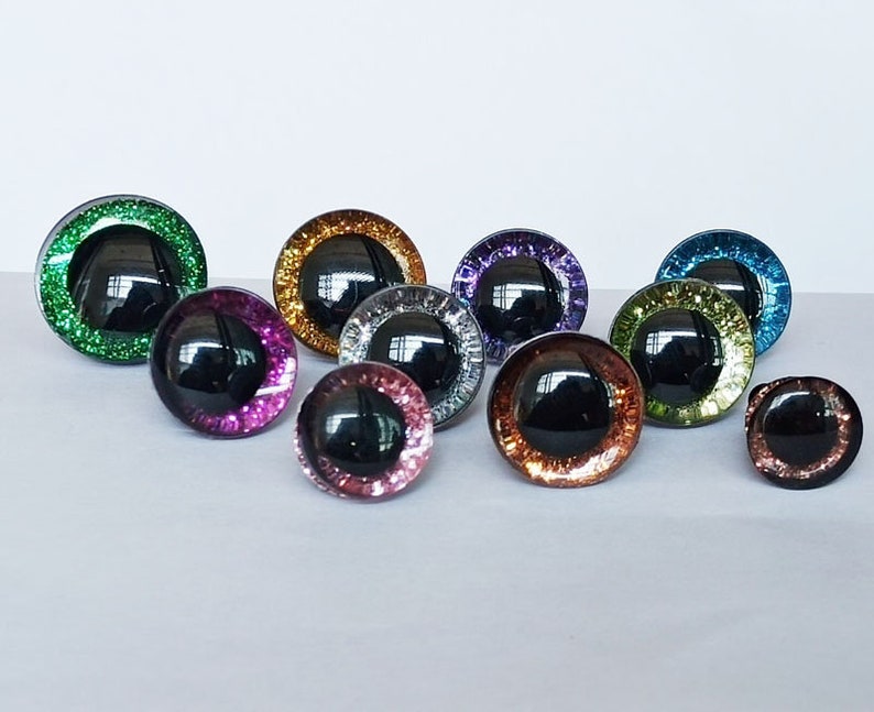 20pcs 925mm glitter safety eyes for toy/Plastic safety eyes Etsy