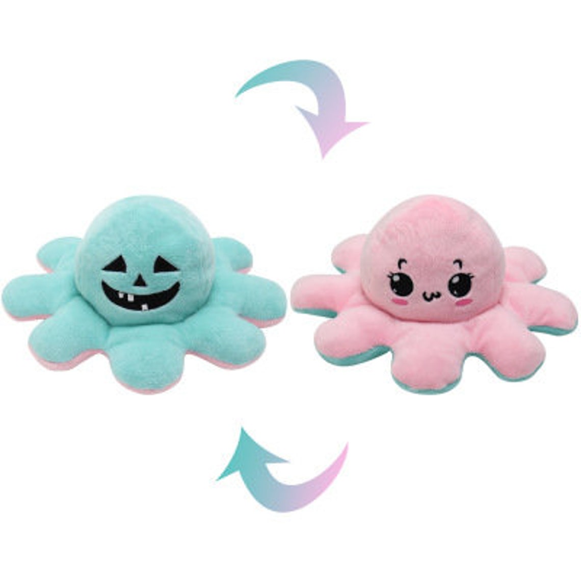 New Diy Double sided toy flipped Plush Toy octopus stuffed | Etsy