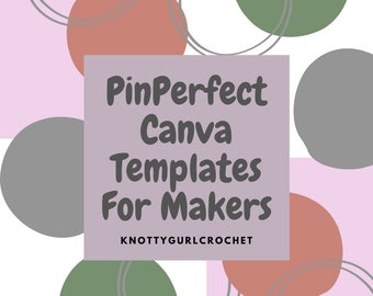 PinPerfect Canva Templates for Makers//canva templates//pinterest templates//canva///canva for makers