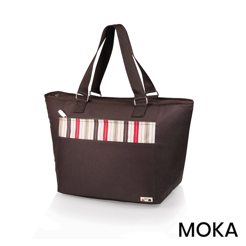 Insulated Cooler Tote with water resistant liner and zippered pocket