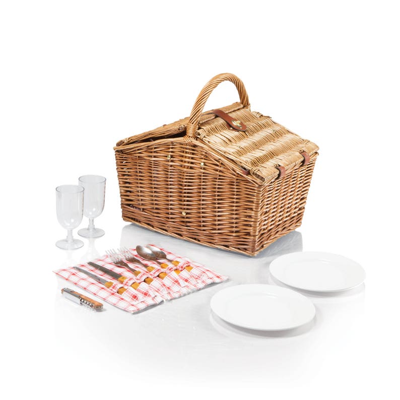 Couples Picnic Basket Set Wedding Gift Engagement Gift Etsy