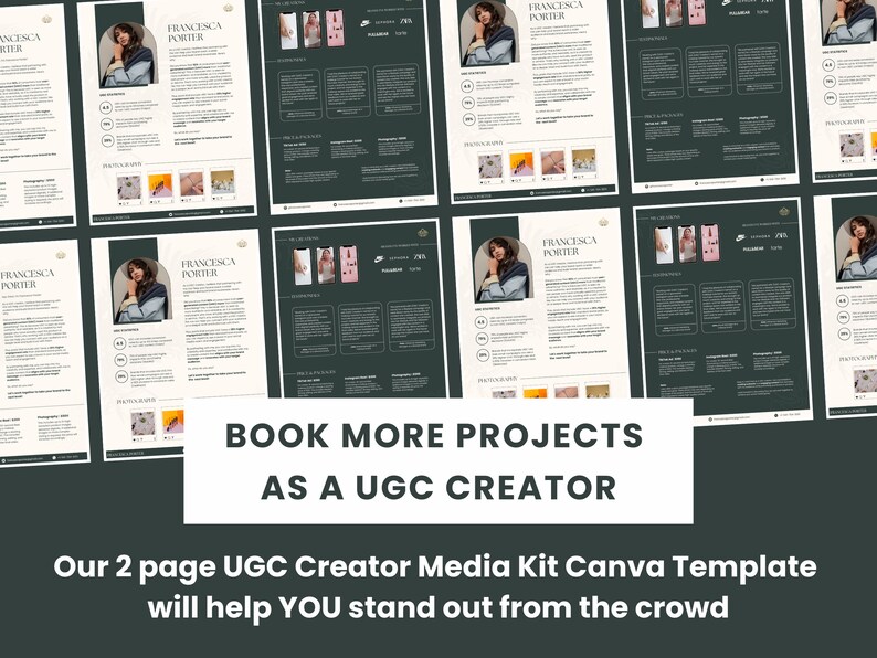 UGC Portfolio Media Kit UGC Template UGC Media Kit Ugc Portfolio Template Ugc Creator Template Ugc Creator Price List image 2