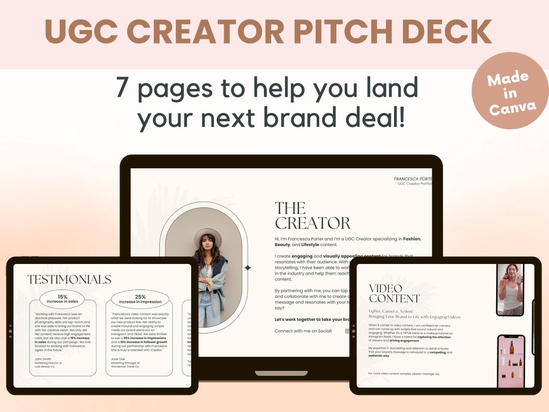 UGC Pitch Deck UGC Creator Template UGC Creator Presentation Template UGC Pitch Deck UGC Creator Template UGC Creator Presentation Template