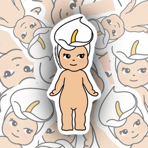 Calla Lily Flower Sonny Angel Sticker | Flower Sticker | Cute Vinyl Sticker | Waterproof Sticker | Laptop Water Bottle Journal