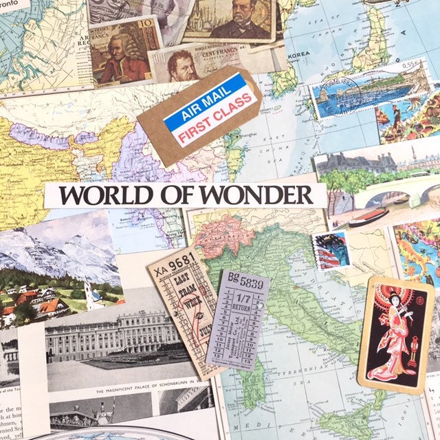 Travel Journal Scrapbooking Kit Travel Ephemera Vintage Etsy UK