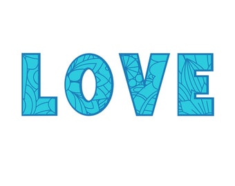 Love Mandala SVG