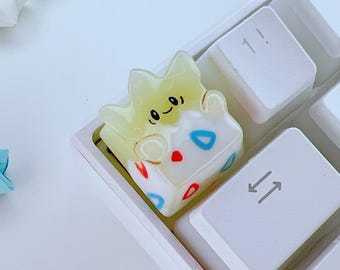 Handmade Egg Keycap: Kawaii Artisan Keycap for Mechanical Keyboard