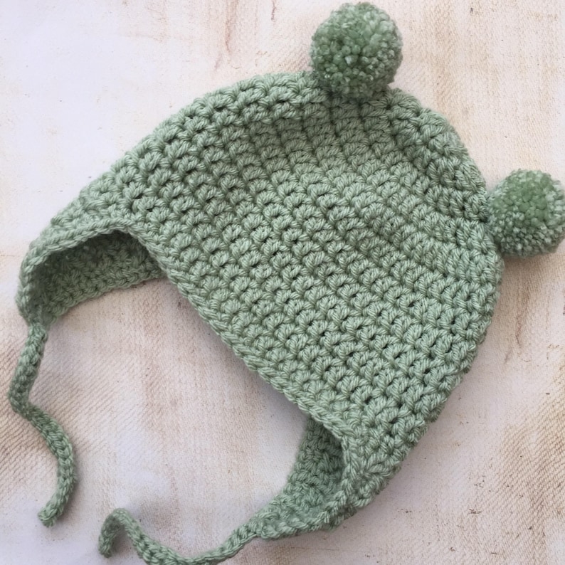 choice of colours newborn Baby Hat Gift Set with pom poms sizes 0-3m 3-6m