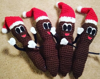 Mr. Hanky Christmas toy, Crochet Mr. Hanky gift, funny stocking stuffer, funny family Christmas gift, crochet mr. hanky