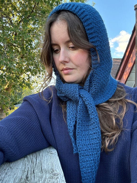 Edna Hooded Scarf - Crochet Pattern - Etsy