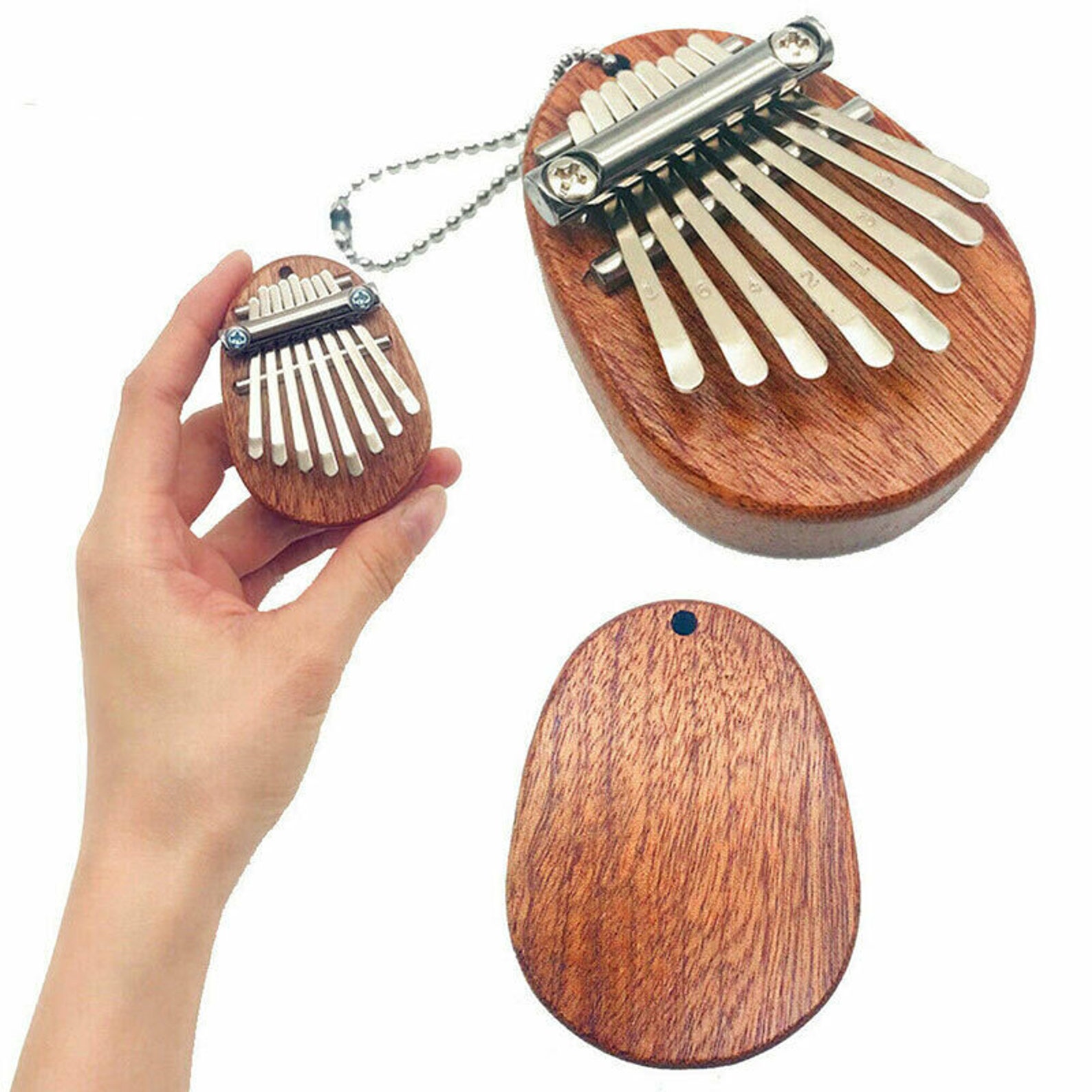Kalimba Cute Mini Portable Thumb Piano Finger wood Mahogany Etsy