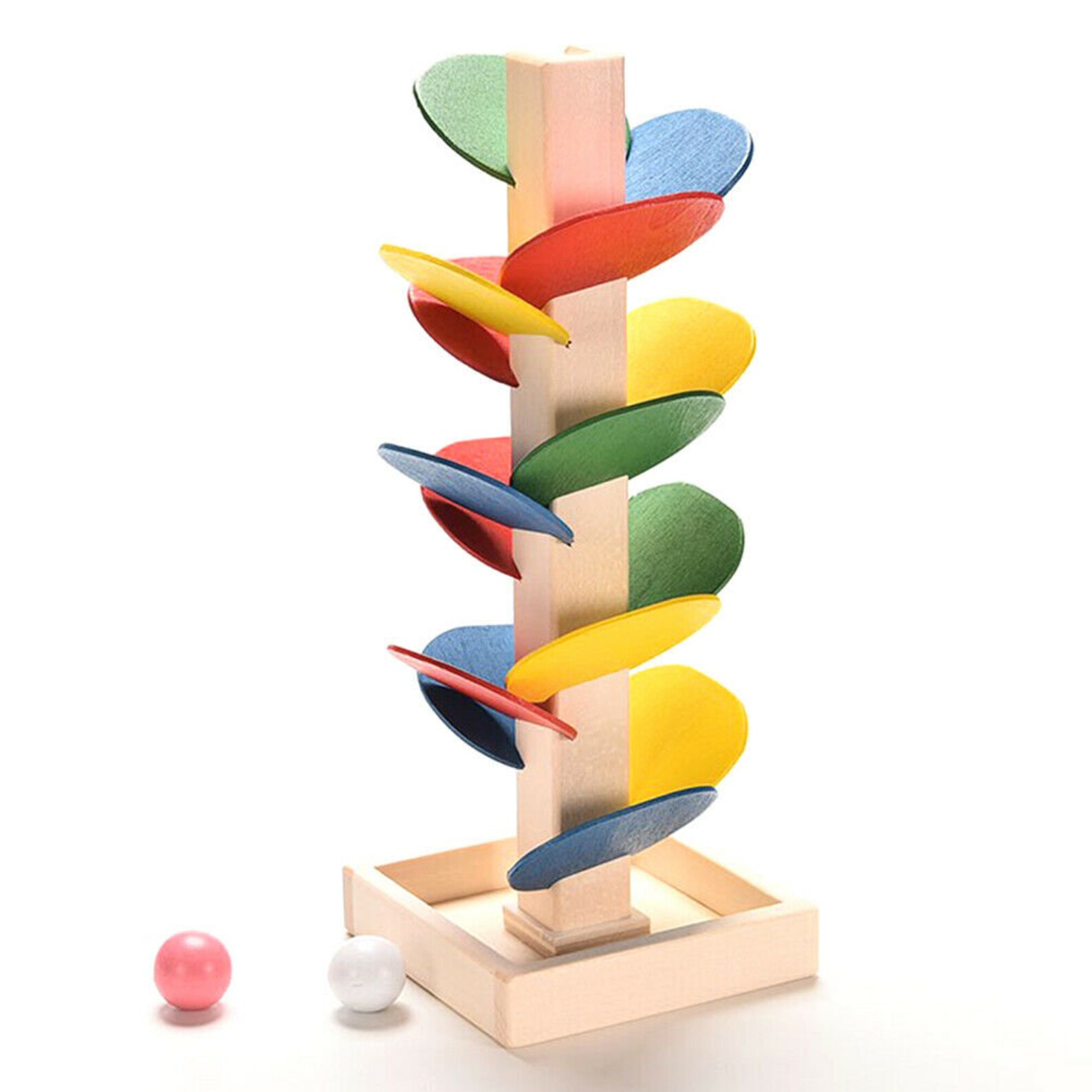 Ball Drop Ramp Toy Marble Run Montessori Toy Interactive Etsy