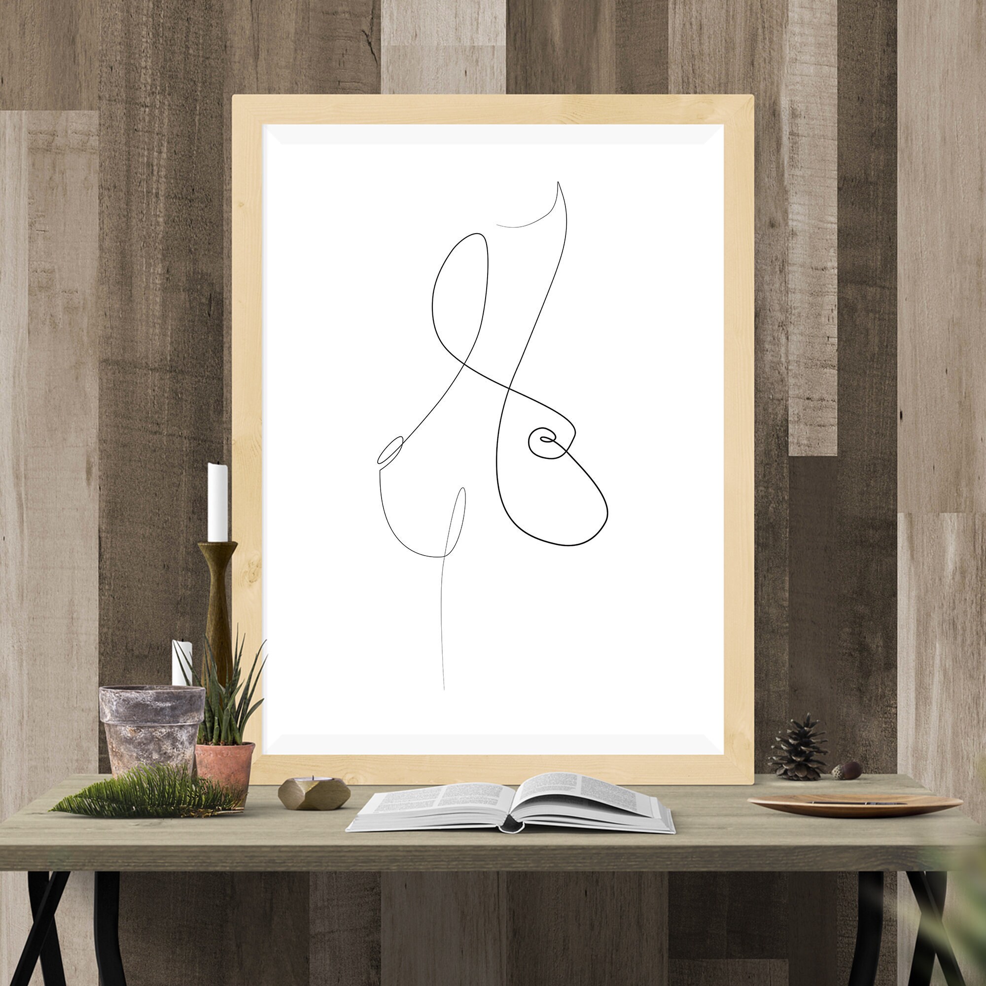 Elegant Line Art Wall Art Decor Printable Wall Art Abstract Etsy