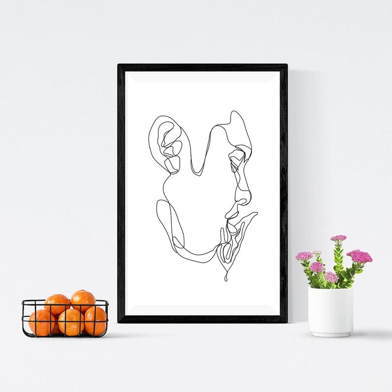 Erotic Oral Sex Line Art Bedroom Wall Art Decor Mature Sex Etsy 