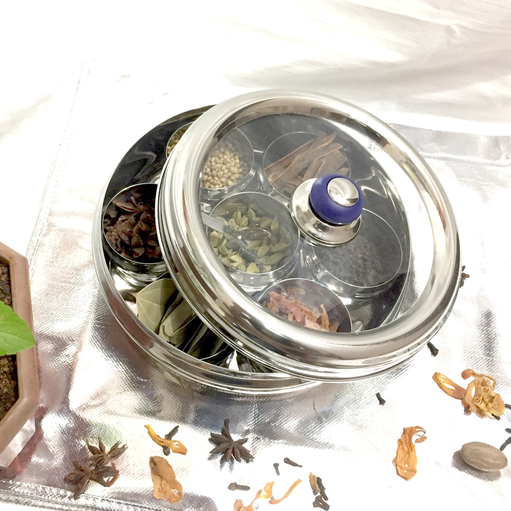 Indian Spice Box with 17 Spices Authentic Organic Spices Etsy