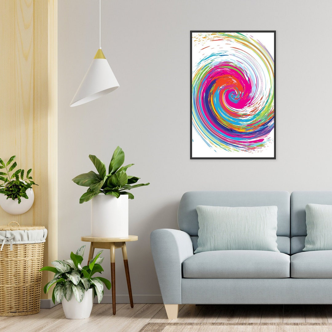 Colourfull Digital Print Multi Colour Printable Wall Arthome - Etsy UK