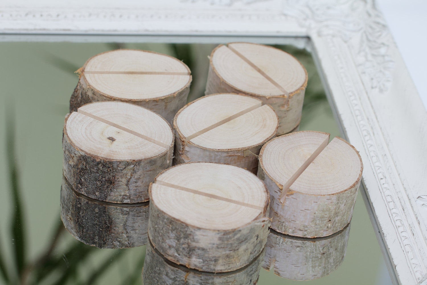 Set of 30 Place Card Holder Name Tag Holder Birch Table Etsy