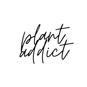 plant addict minimal wall art |