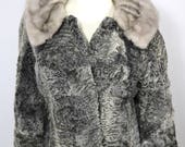Vintage Clothing Fur Coat 1960 39 s Persian Lamb Vintage Clothing Women 39 s Fur Coats Swing Style Coat Cropped Fur Grey Lamb Fur