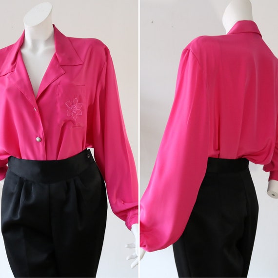 Bright pink button down shirt Clearance