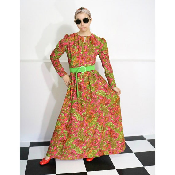 Vintage Women’s Clothing • Hippie 1960’s Maxi Dres