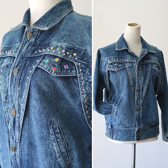 bedazzled denim jacket