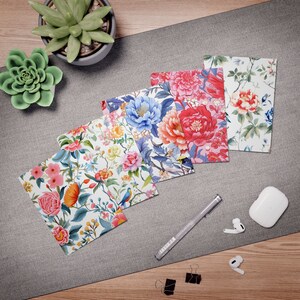 Heldere bloemen, Chinoiserie wenskaartpakket