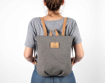 Anti-Diebstahl-Rucksack vegan, Sicherer veganer Rucksack für Frauen, Kleiner Rucksack Geldbörse für Mädchen, Vegane Weihnachtsgeschenke