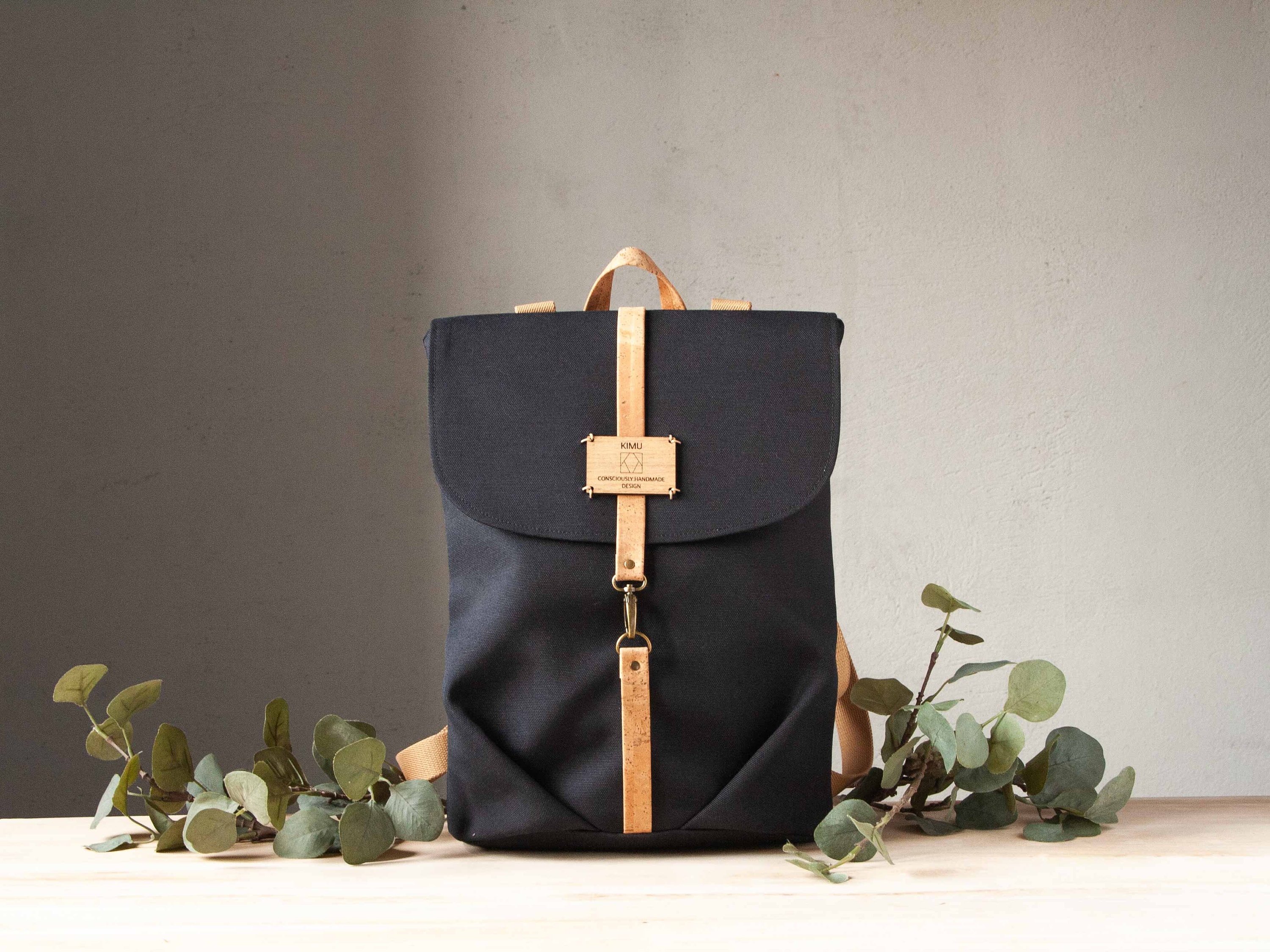 ✨極希少✨IDEAL&CO キャンバスレザー バックパック 職人ハンドメイド