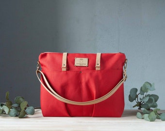 Vegan Big Canvas Slouchy Purse - Fashionable and Sustainable Handbag Choice