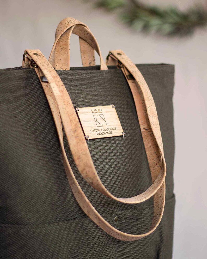 Convertible Backpack Purse Canvas Convertible Tote Bag Etsy